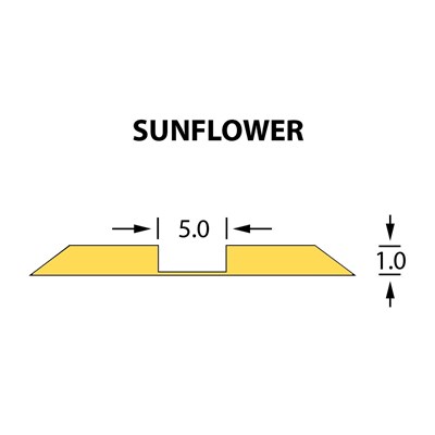 Стандартний бігувальний канал Ultracrease Linear Crease 5,0x1,00мм SUNFLOWER -14,7м