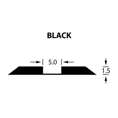 Ultracrease Linear Crease Matrix 5,0x1,50mm BLACK -14,7m