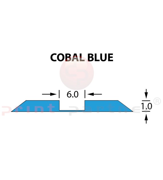 Rillzurichtung Ultracrease Linear Crease 6,0x1,00mm COBALT BLUE-14,7m