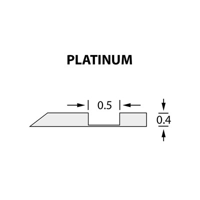 Rillzurichtung Offcentre 0,5x0,40mm PLATINUM -25m