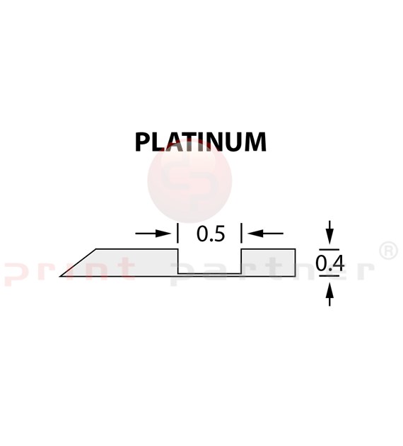 Kanalik Offcentre Crease 0,5x0,40mm PLATINUM -25m