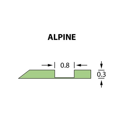 Offcentre Crease Matrix 0,8x0,30mm ALPINE -25m