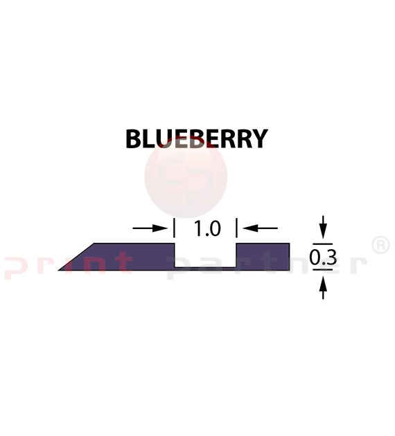 Offcentre Crease Matrix 1,0x0,30mm BLUEBERRY -25m