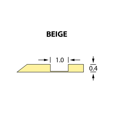 Kanalik Offcentre Crease 1,0x0,40mm BEIGE -25m