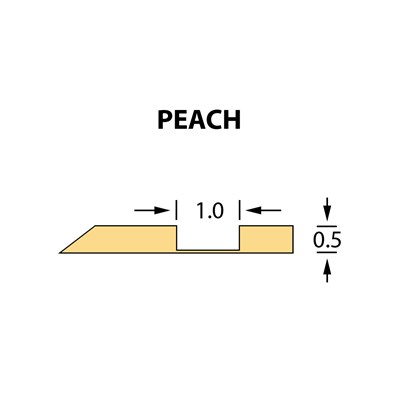 Offcentre Crease Matrix 1,0x0,50mm PEACH -25m