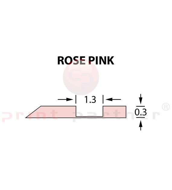 Offcentre Crease Matrix 1,3x0,30mm ROSE PINK -25m