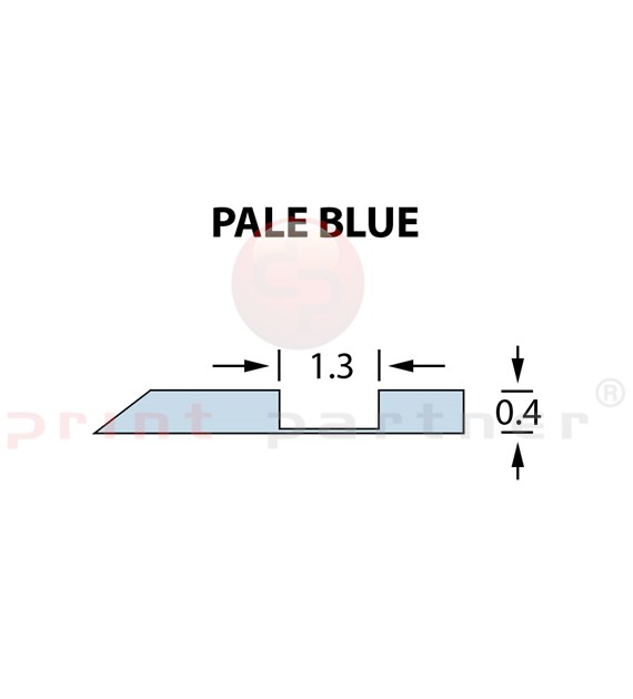 Offcentre Crease Matrix 1,3x0,40mm PALE BLUE -25m