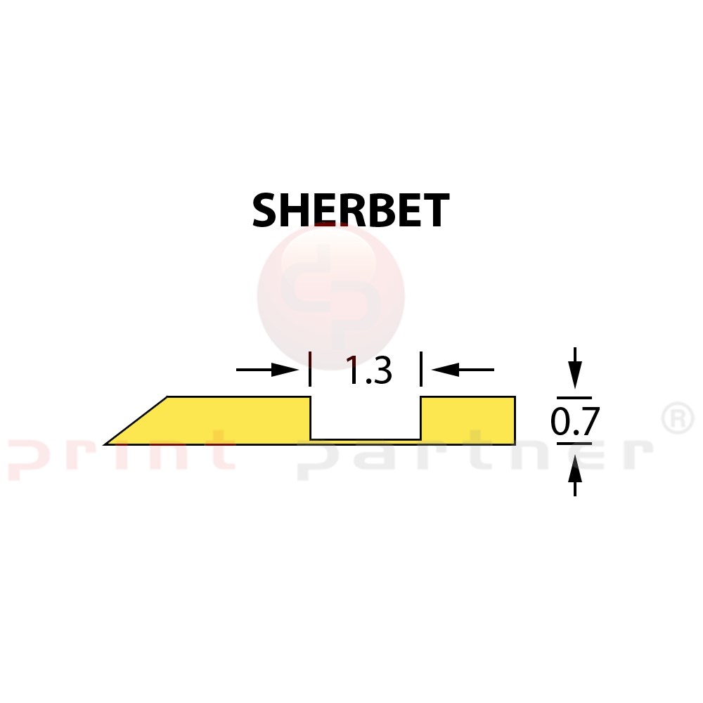 Offcentre Crease Matrix 1,3x0,70mm SHERBET -25m