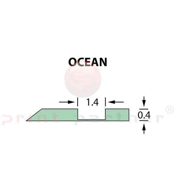 Offcentre Crease Matrix 1,4x0,40mm OCEAN -25m