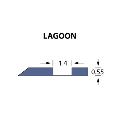 Rillzurichtung Offcentre 1,4x0,55mm LAGOON -25m