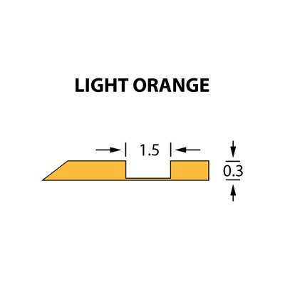 Offcentre Crease Matrix 1,5x0,30mm LIG. ORANGE-25m