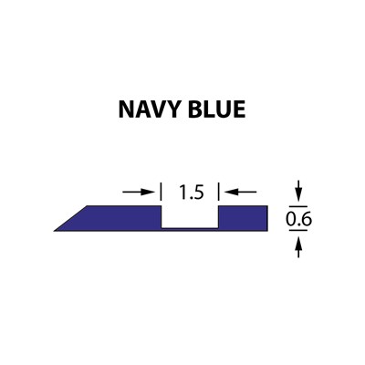 Kanalik Offcentre Crease 1,5x0,60mm NAVY BLUE -25m