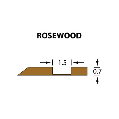 Offcentre Crease Matrix 1,5x0,70mm ROSEWOOD -25m