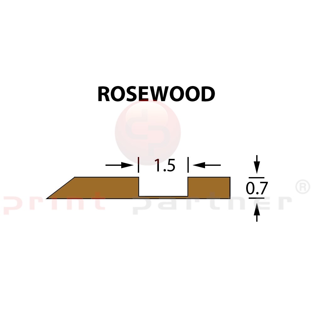 Offcentre Crease Matrix 1,5x0,70mm ROSEWOOD -25m