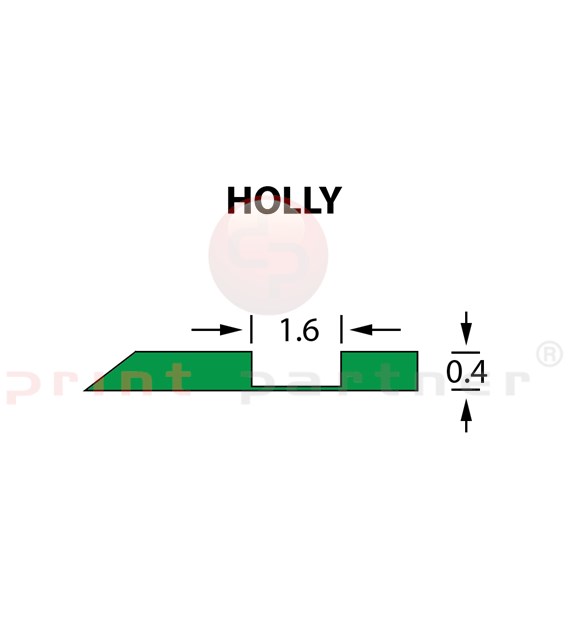 Offcentre Crease Matrix 1,6x0,40mm HOLLY -25m