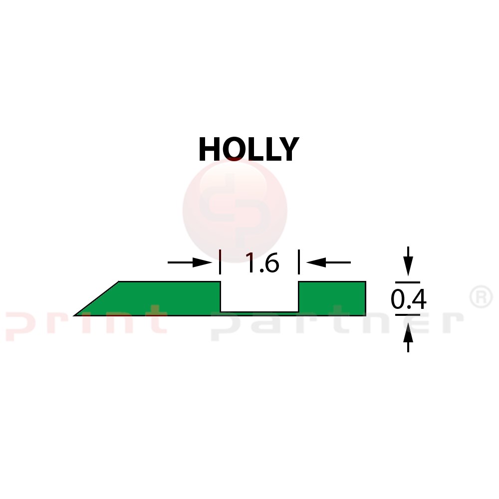 Offcentre Crease Matrix 1,6x0,40mm HOLLY -25m