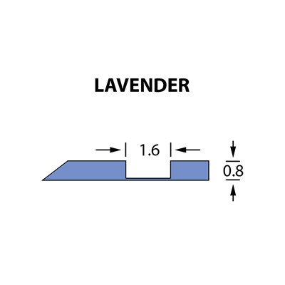 Offcentre Crease Matrix 1,6x0,80mm LAVENDER -25m