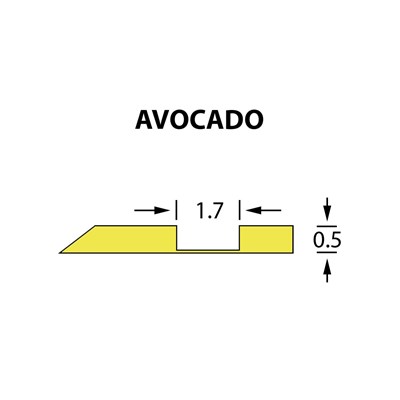 Kanalik Offcentre Crease 1,7x0,50mm AVOCADO -25m