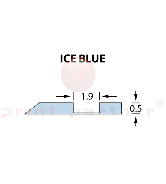 Offcentre Crease Matrix 1,9x0,50mm ICE BLUE -25m