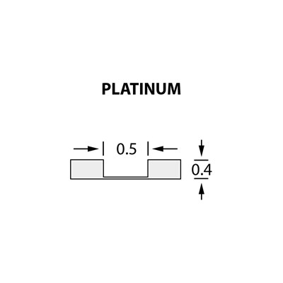 Micro Crease Matrix 0,5x0,40mm PLATINUM -25m