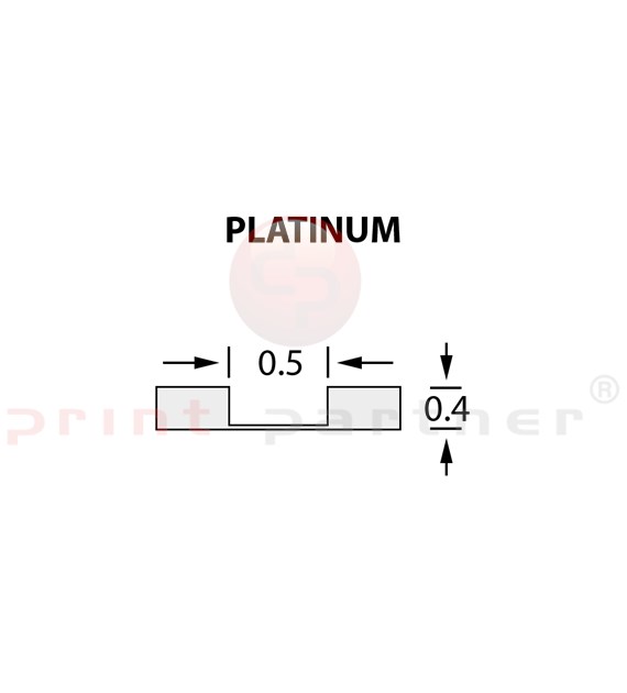 Micro Crease Matrix 0,5x0,40mm PLATINUM -25m