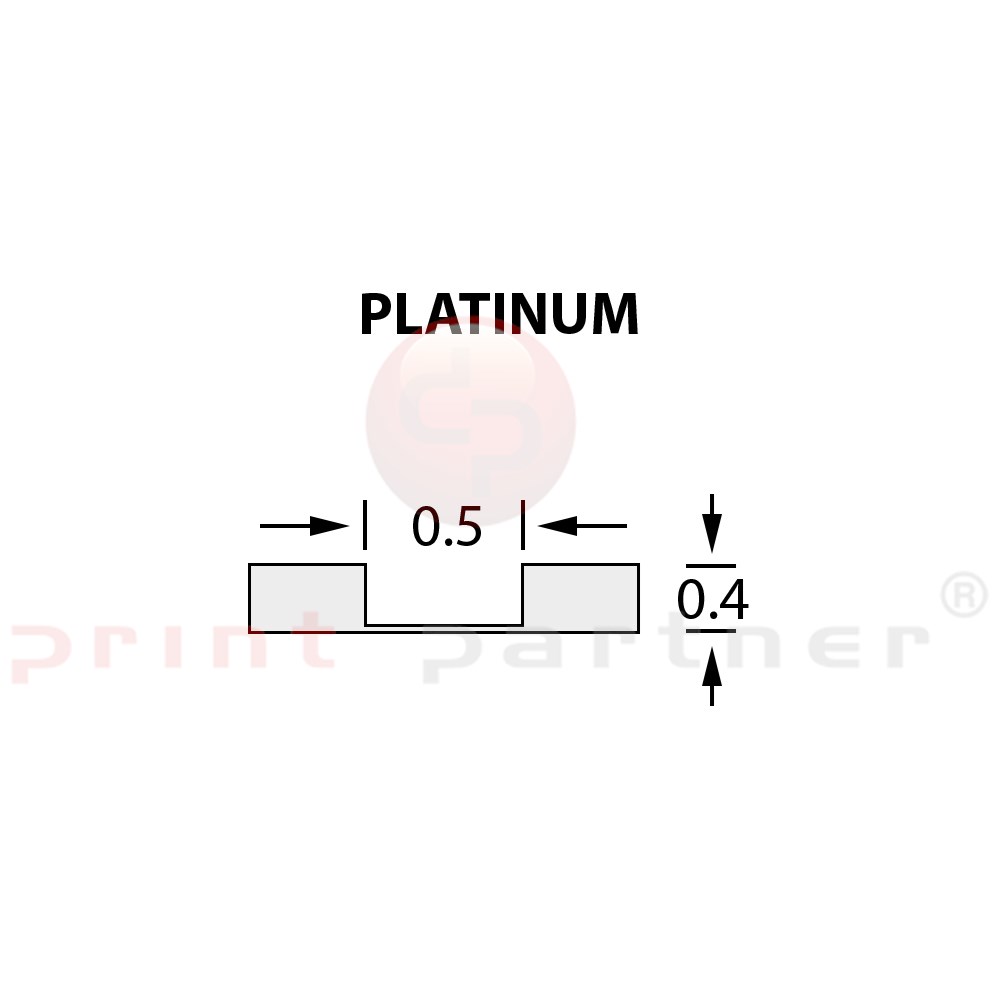 Micro Crease Matrix 0,5x0,40mm PLATINUM -25m