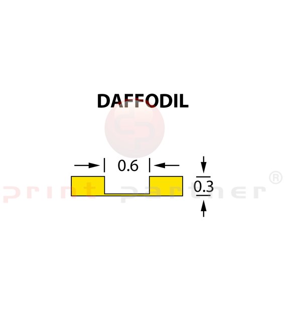 Rillzurichtung Micro 0,6x0,30mm DAFFODIL -25m