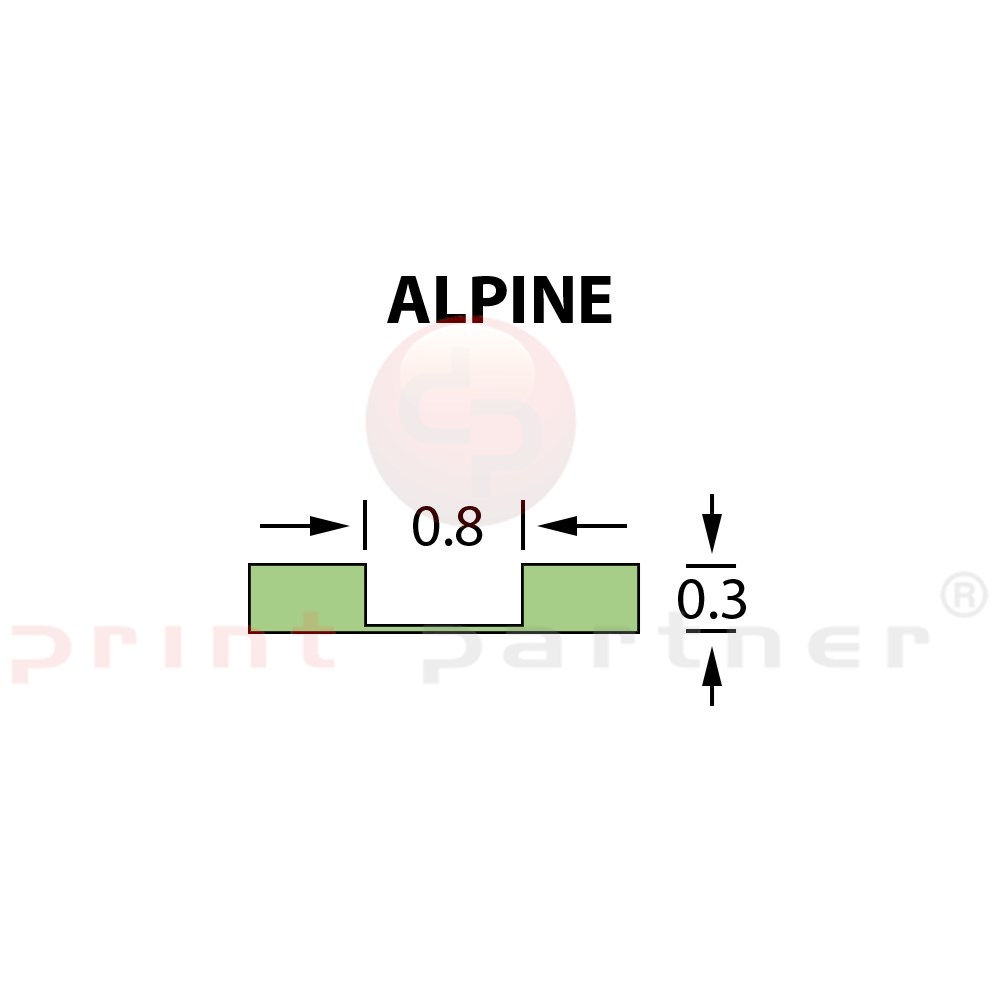 Micro Crease Matrix 0,8x0,30mm ALPINE -25m