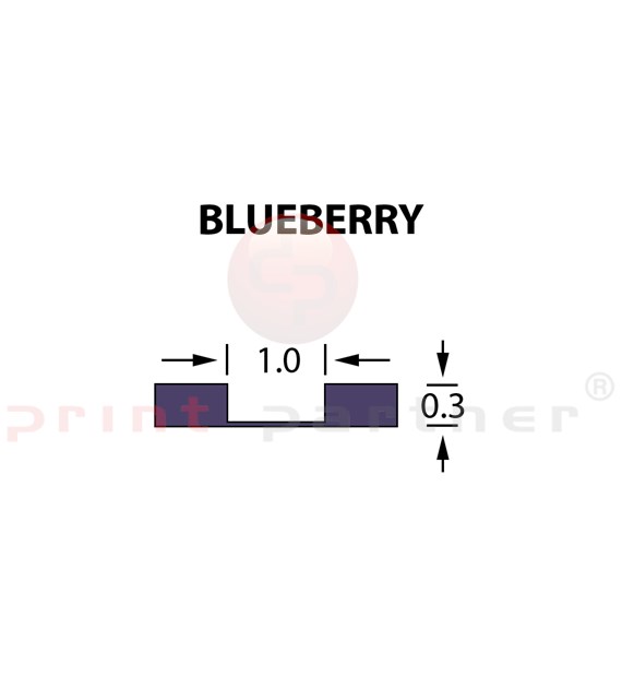 Rillzurichtung Micro 1,0x0,30mm BLUEBERRY -25m