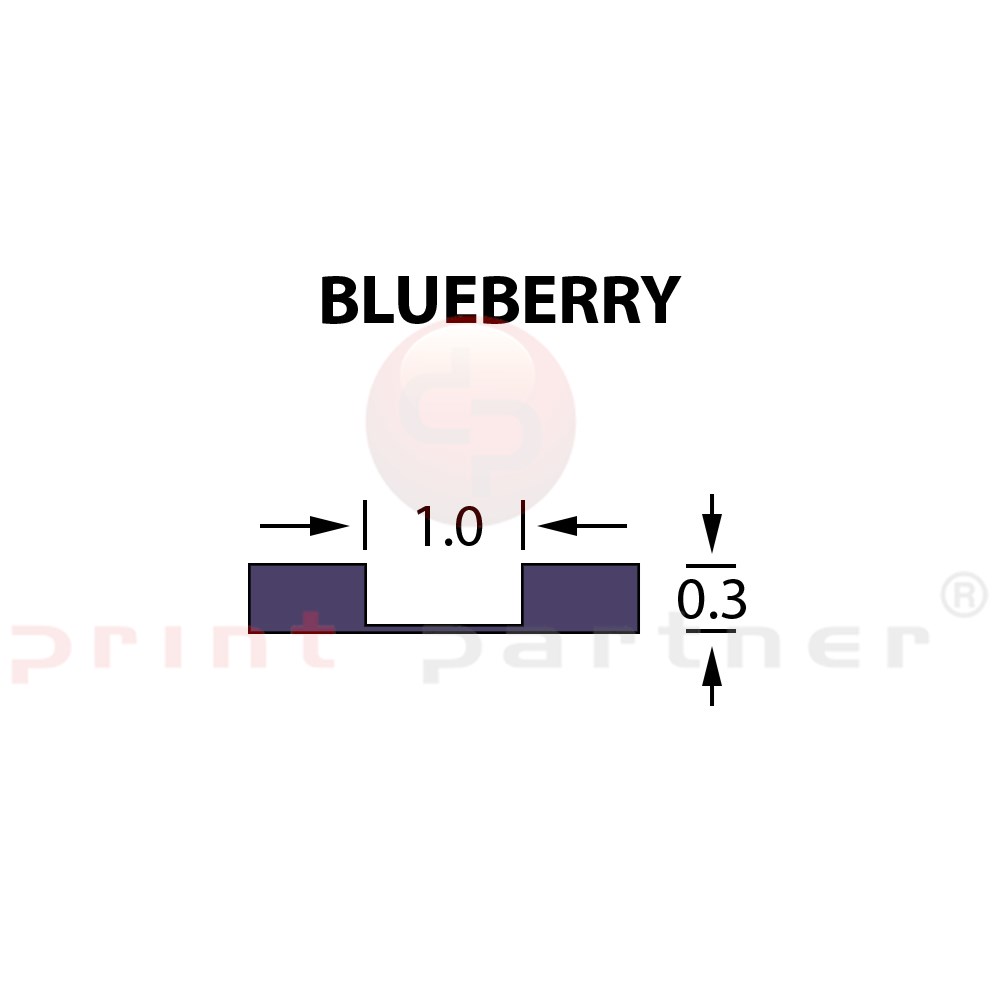 Micro Crease Matrix 1,0x0,30mm BLUEBERRY -25m