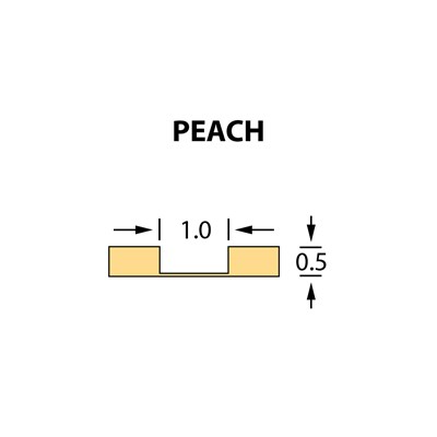 Rillzurichtung Micro 1,0x0,50mm PEACH -25m