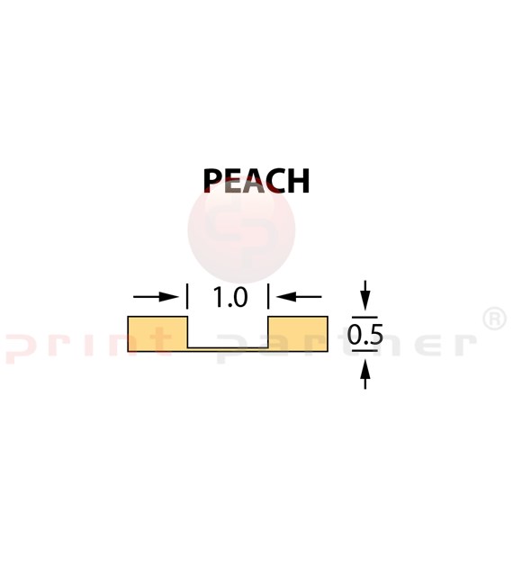 Micro Crease Matrix 1,0x0,50mm PEACH -25m