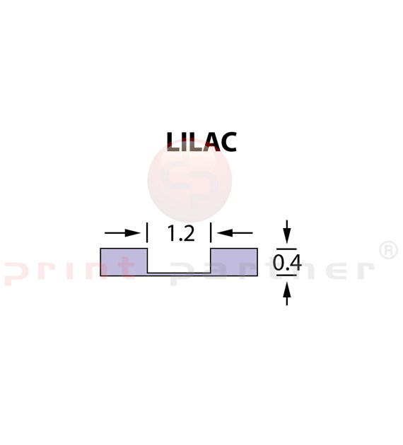 Rillzurichtung Micro 1,2x0,40mm LILAC -25m