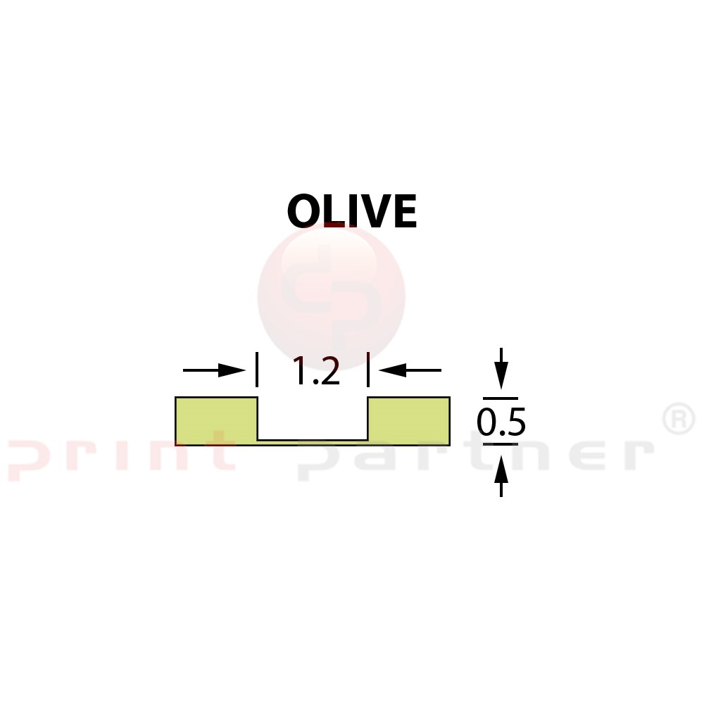 Micro Crease Matrix 1,2x0,50mm OLIVE -25m