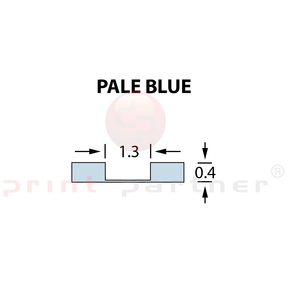 Micro Crease Matrix 1,3x0,40mm PALE BLUE -25m