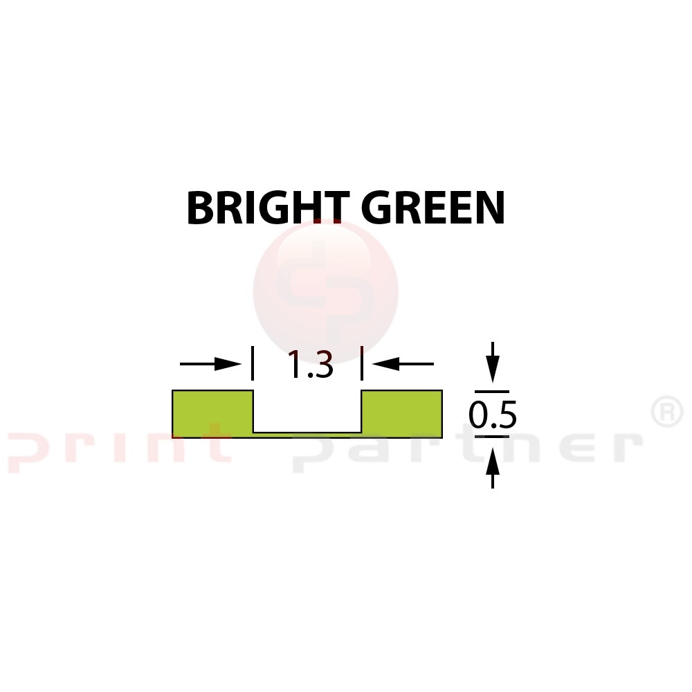 Micro Crease Matrix 1,3x0,50mm BRIGHT GREEN -25m