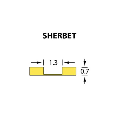 Rillzurichtung Micro 1,3x0,70mm SHERBET -25m