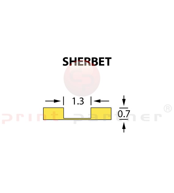 Kanalik Micro Crease 1,3x0,70mm SHERBET -25m