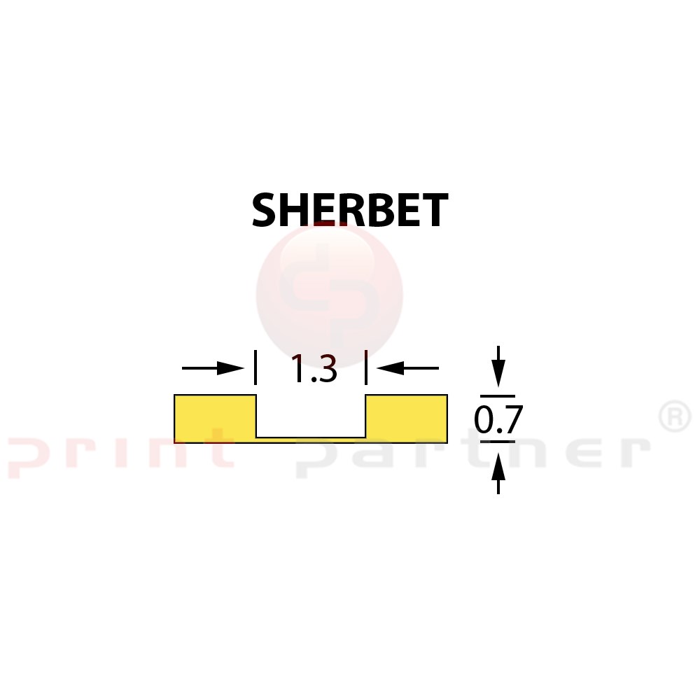 Micro Crease Matrix 1,3x0,70mm SHERBET -25m