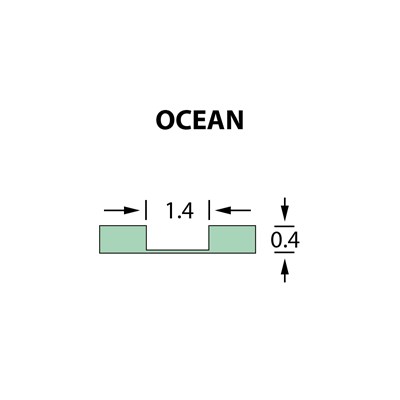 Kanalik Micro Crease 1,4x0,40mm OCEAN -25m