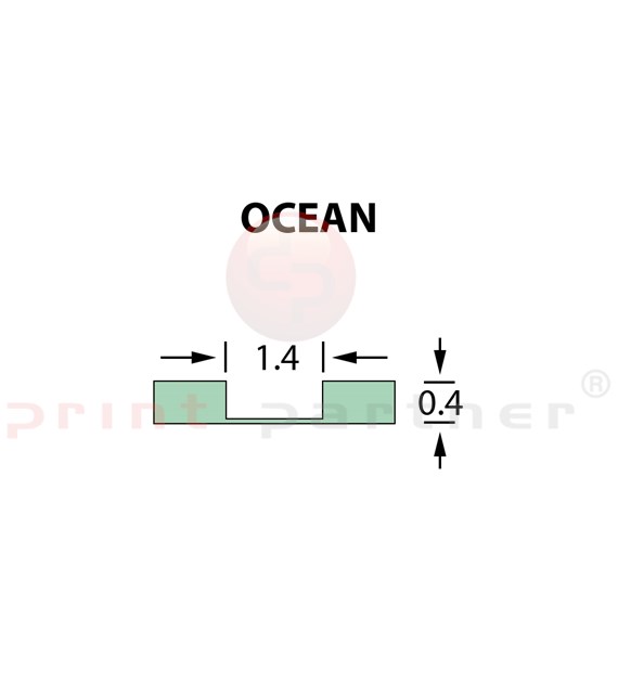 Micro Crease Matrix 1,4x0,40mm OCEAN -25m