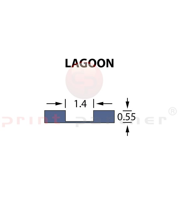 Rillzurichtung Micro 1,4x0,55mm LAGOON -25m