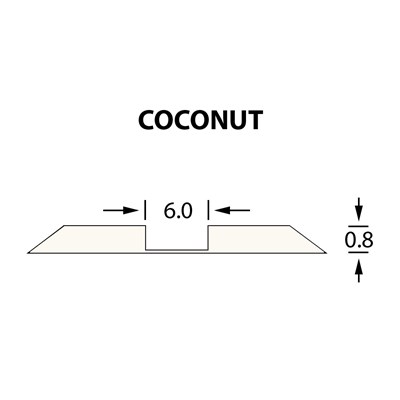 Ultracrease Linear Crease Matrix 6,0x0,80mm COCONUT -14,7m