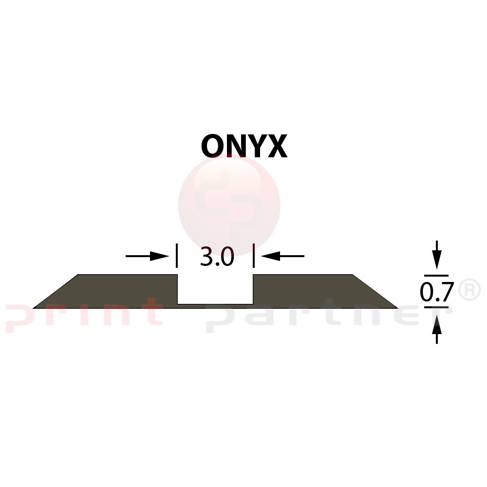 Rillzurichtung Ultracrease Linear Crease 3,0x0,70mm ONYX -25m