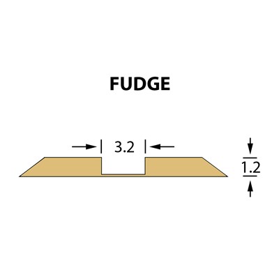 Kanalik standardowy Ultracrease Linear Crease 3,2x1,20mm FUDGE -14,7m