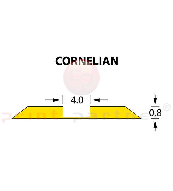 Ultracrease Linear Crease Matrix 4,0x0,80mm CORNELIAN -14,7m