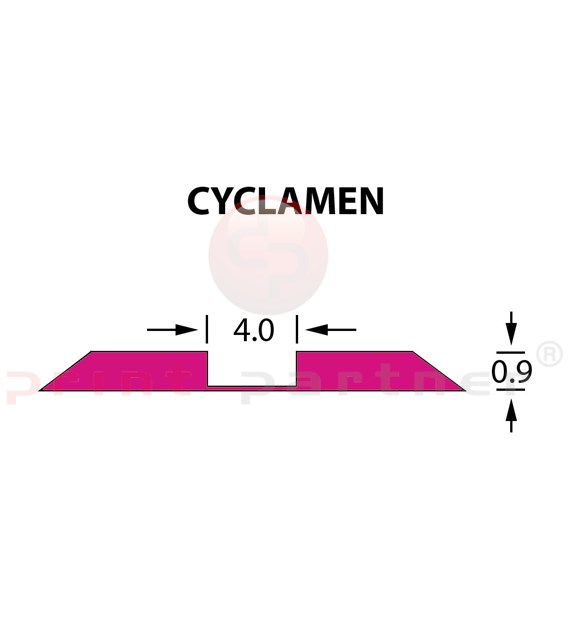 Kanalik standardowy Ultracrease Linear Crease 4,0x0,90mm CYCLAMEN -14,7m