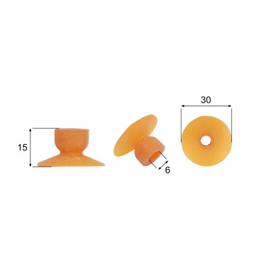 Förmigen Gummisauger - RS/852/54/HN