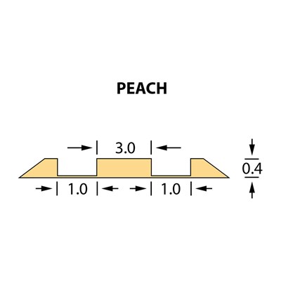 Double Crease Matrix 0,40x1,00x3mm PEACH -25m