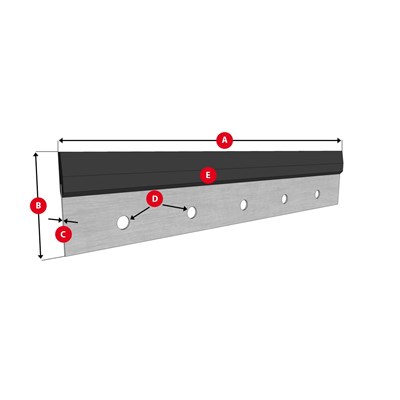 Waschrakel KOMORI Lithrone 40 (oval holes)